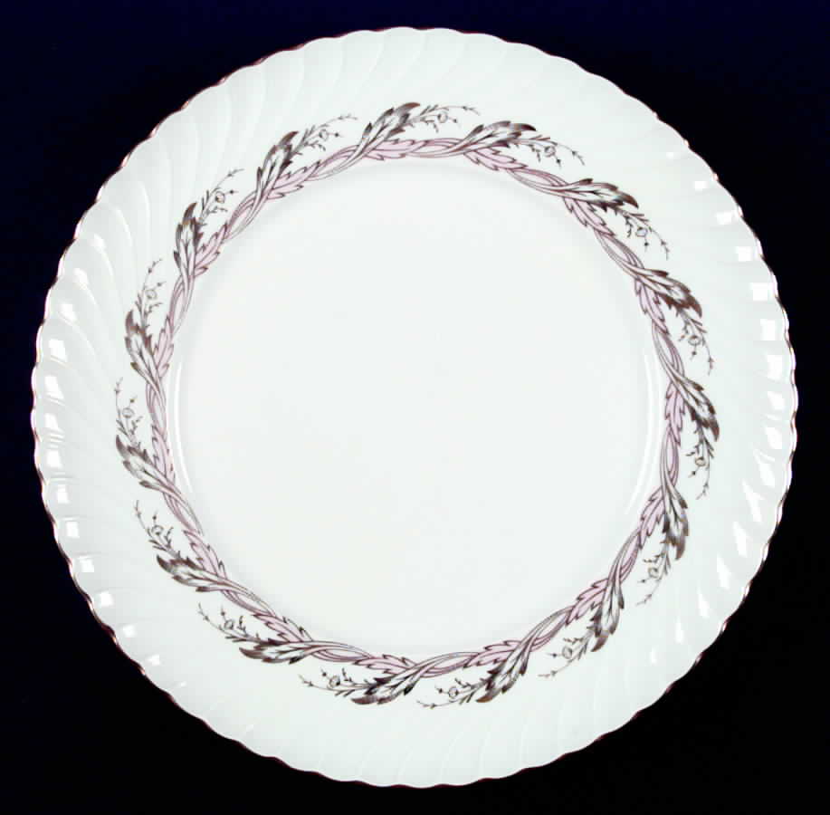 Princess Rose and Gold Dinner Plate by Royal Tettau-1