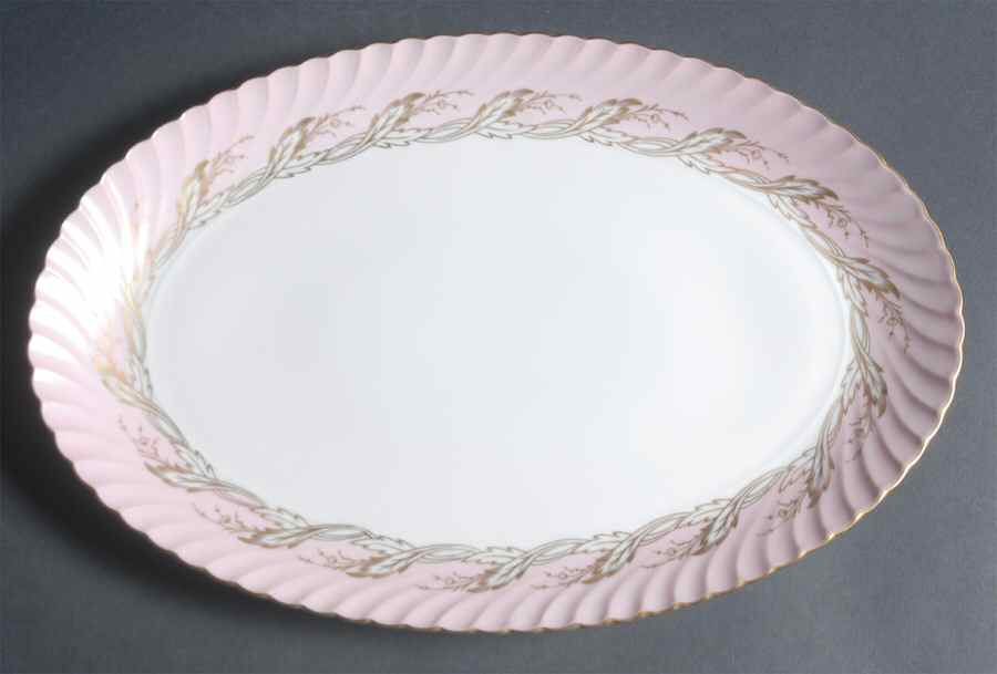 Regal Rose 13" Oval Serving Platter by Royal Tettau-1