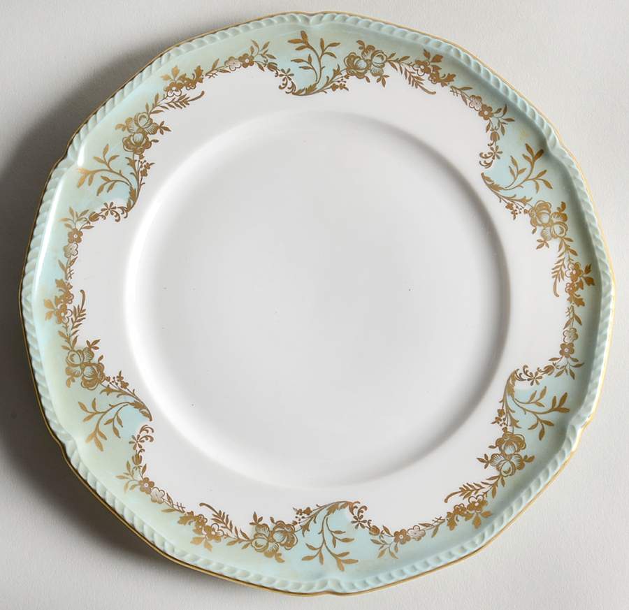 Regency Blue Green Salad Plate by Royal Tettau-1