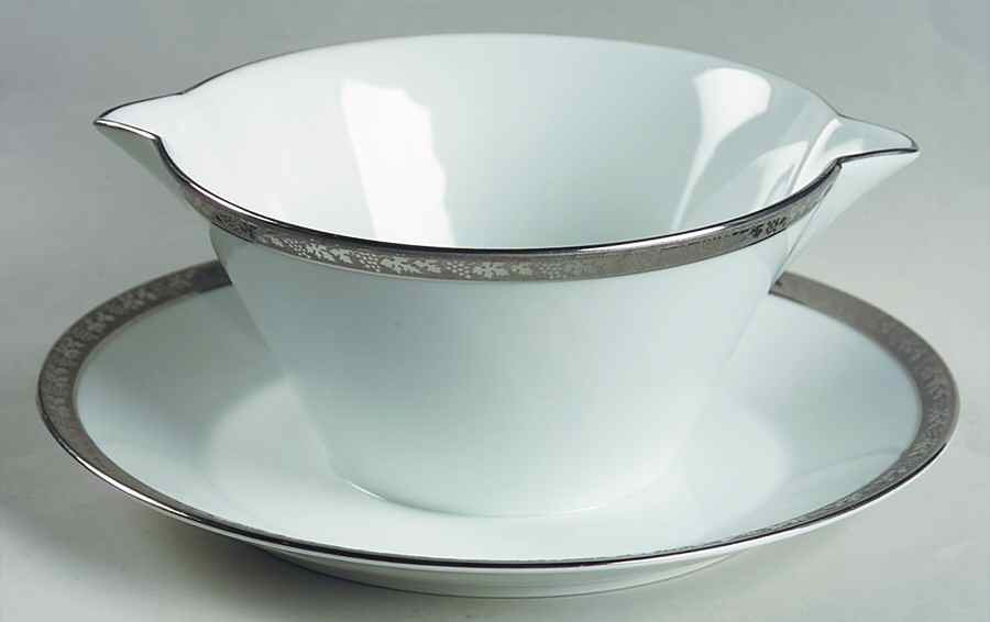 Regina Gravy Boat with Attached Underplate by Royal Tettau-1