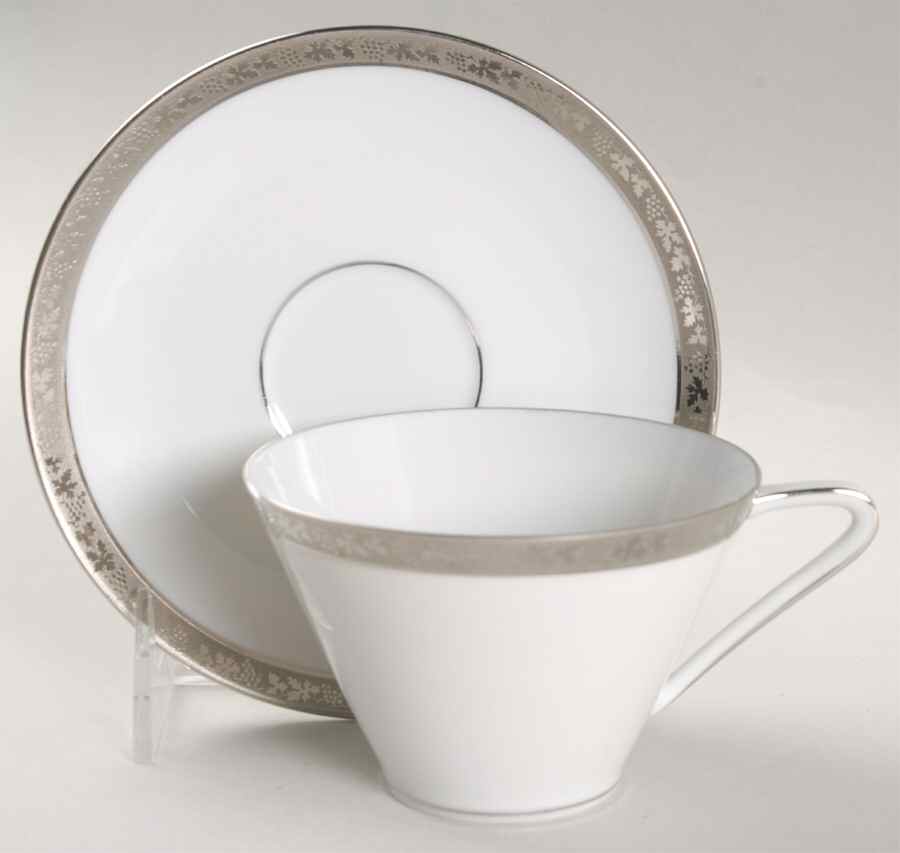 Regina Flat Cup & Saucer Set by Royal Tettau-1