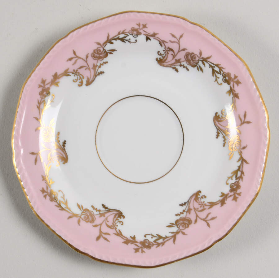 Regency Pink Saucer by Royal Tettau-1