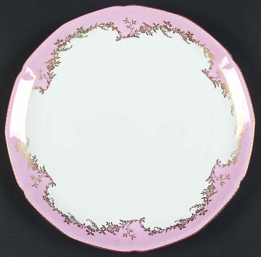Regency Pink 12" Chop Plate (Round Platter) by Royal Tettau-1