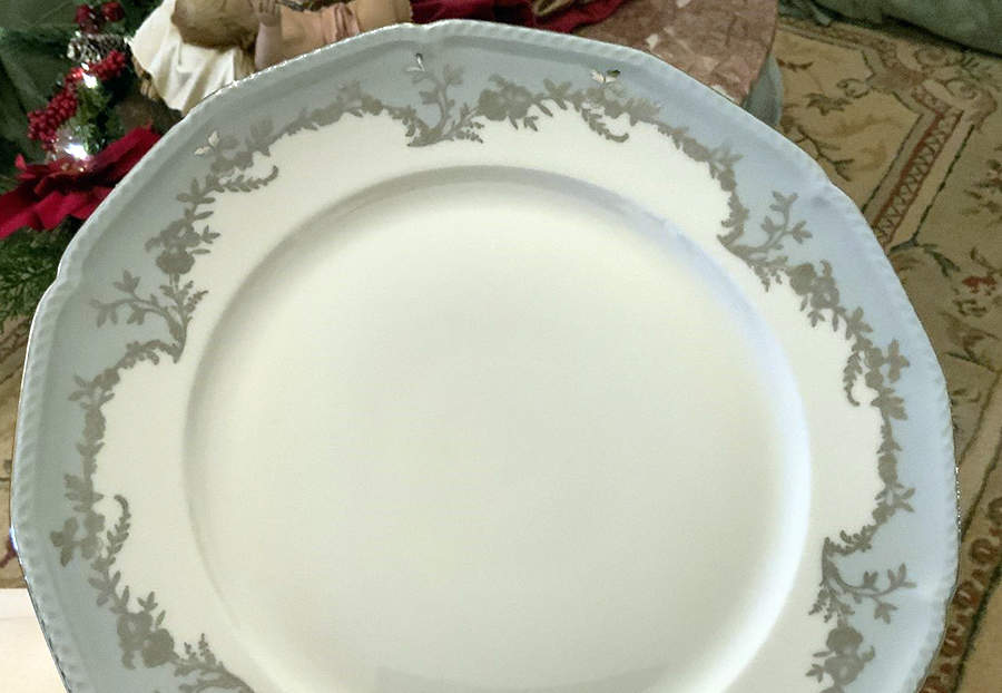 Regency Pearl Gray Dinner Plate by Royal Tettau-1