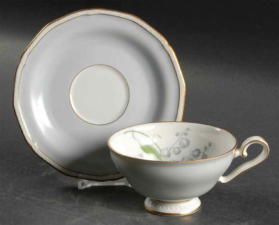 Romance Footed Cup & Saucer Set by Royal Tettau-1