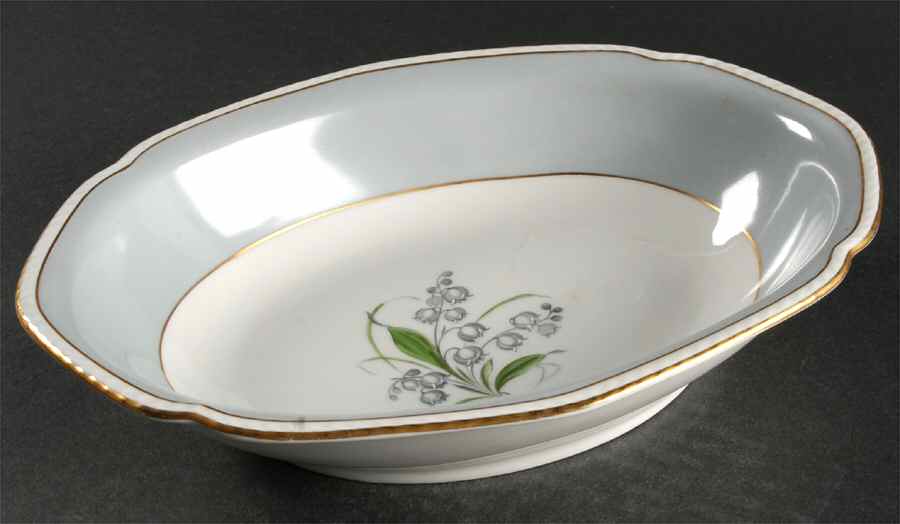 Romance 9" Oval Vegetable Bowl by Royal Tettau-1