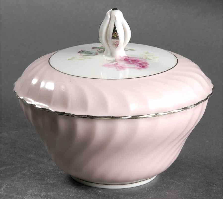 Rosarita Sugar Bowl & Lid by Royal Tettau-1