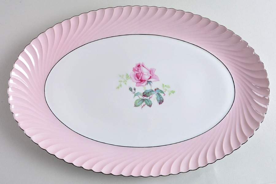 Rosarita 15" Oval Serving Platter by Royal Tettau-1