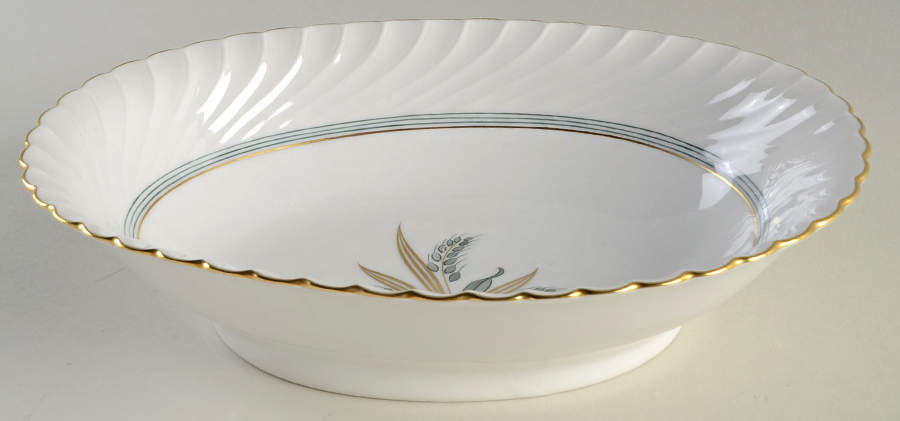 ROT22 9" Oval Vegetable Bowl by Royal Tettau-1