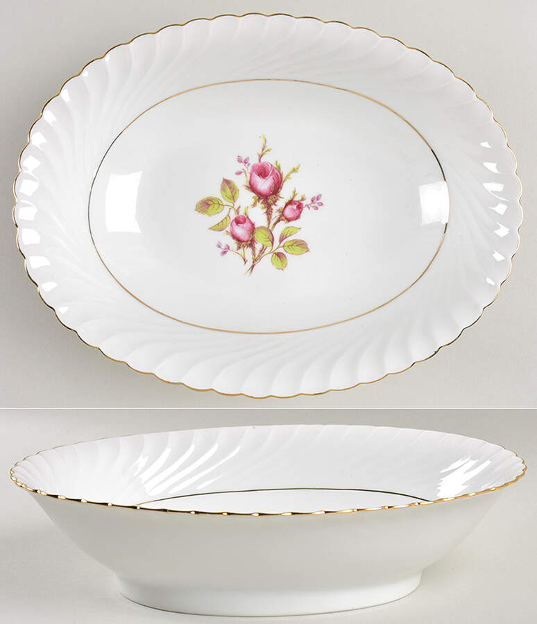 ROT32 9" Oval Vegetable Bowl by Royal Tettau-1