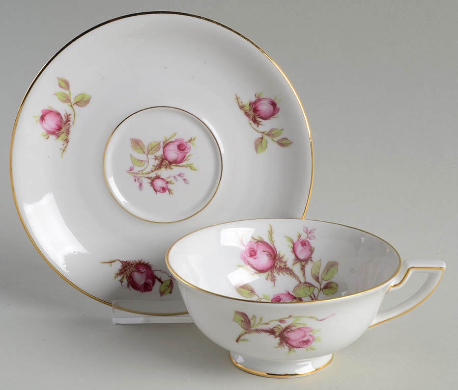 ROT70 Footed Cup & Saucer Set by Royal Tettau-1