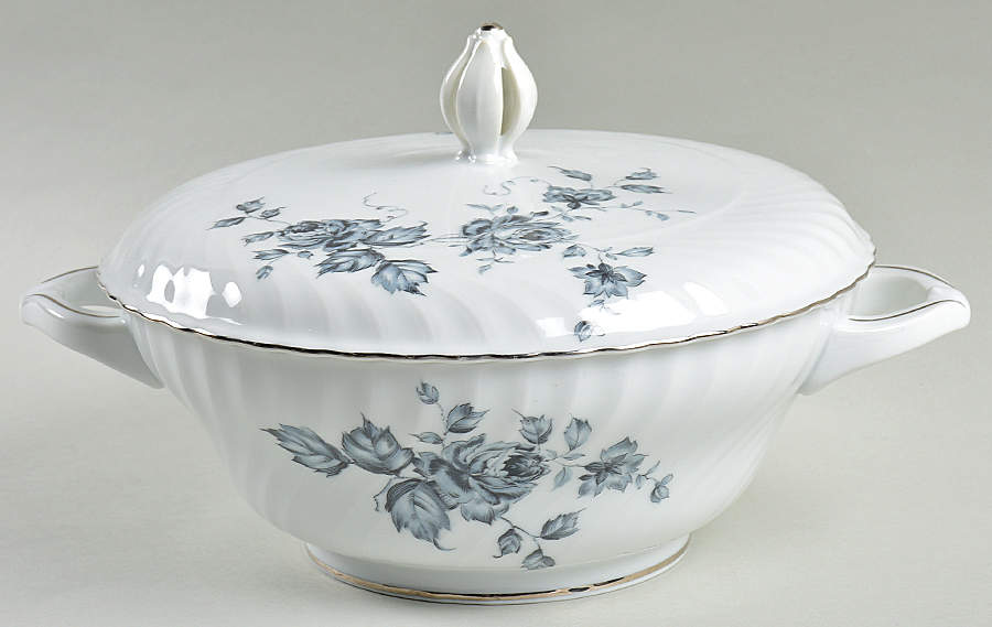 Ebony Rose Round Covered Vegetable by Belkraft-1