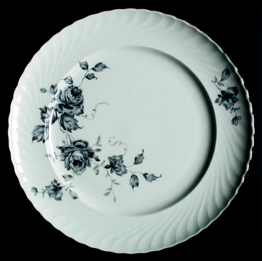 Ebony Rose Dinner Plate by Belkraft-1