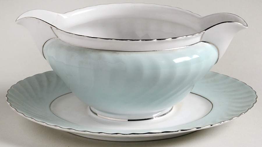ROT8 Gravy Boat with Attached Underplate by Royal Tettau-1