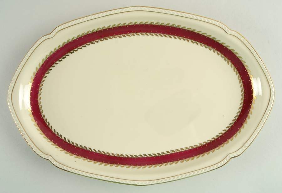 ROT85 14" Oval Serving Platter by Royal Tettau-1