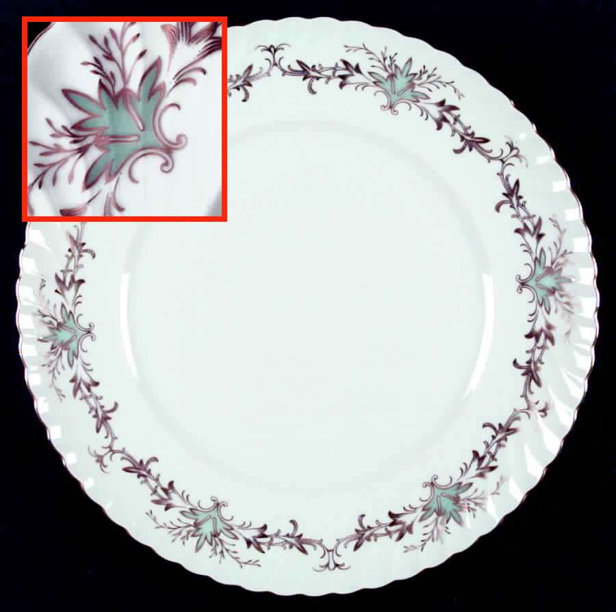 Serenade Blue Green Dinner Plate by Royal Tettau-1