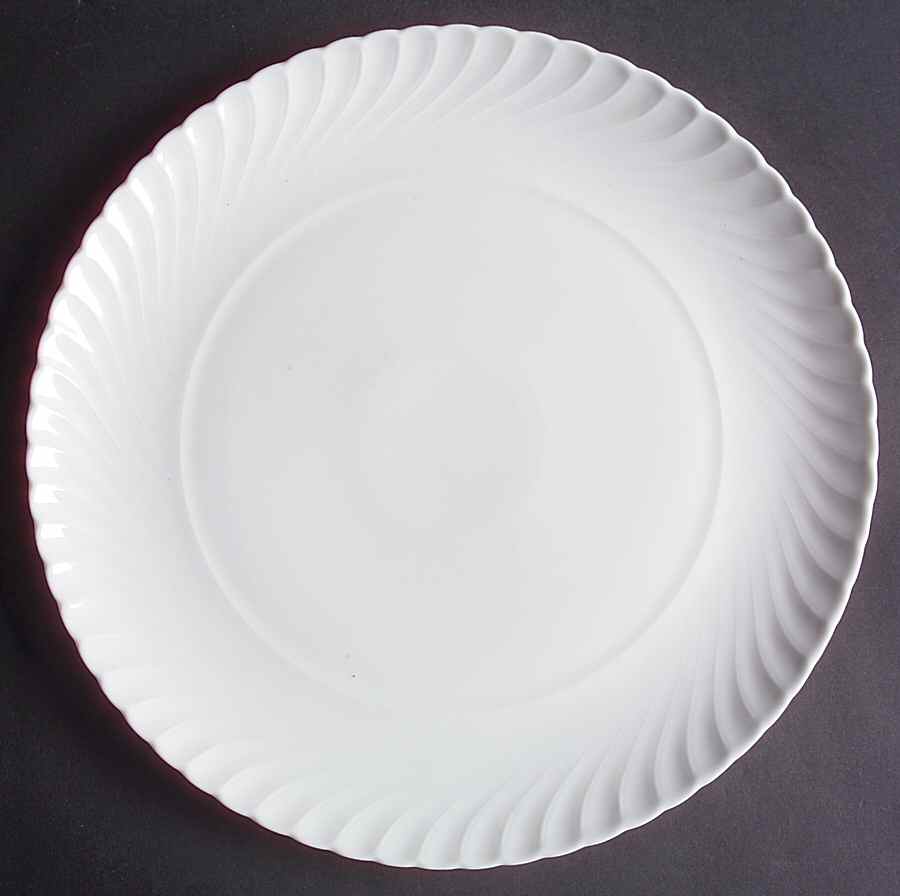Simplicity White 12" Chop Plate (Round Platter) by Royal Tettau-1