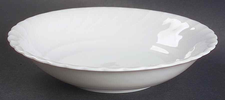 Simplicity White Fruit/Dessert (Sauce) Bowl by Royal Tettau-1