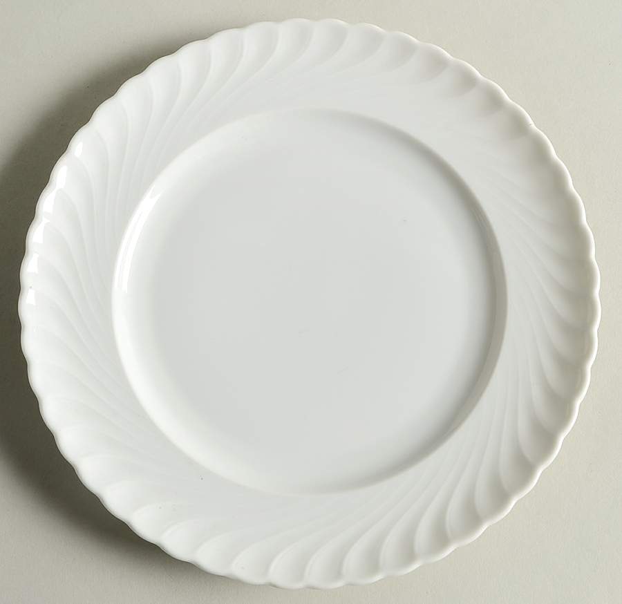 Simplicity White Salad Plate by Royal Tettau-1