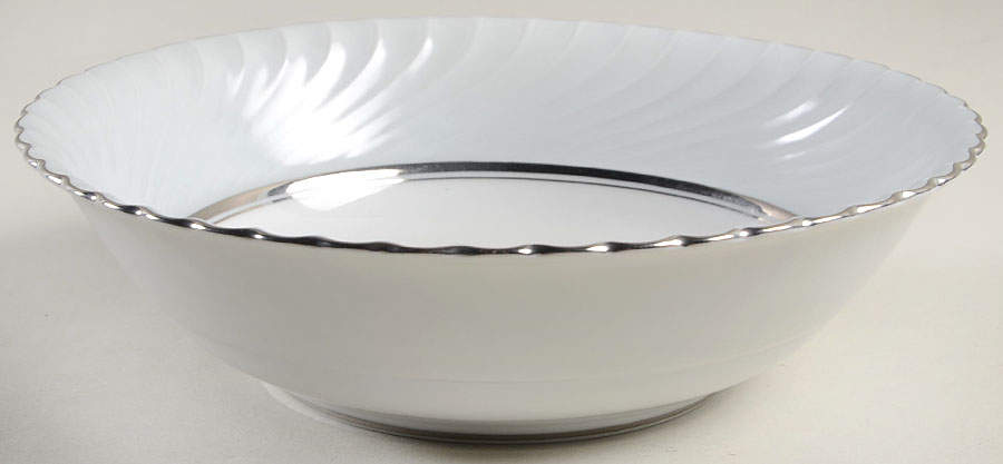 South Wind Pearl Grey 9" Round Vegetable Bowl by Royal Tettau-1
