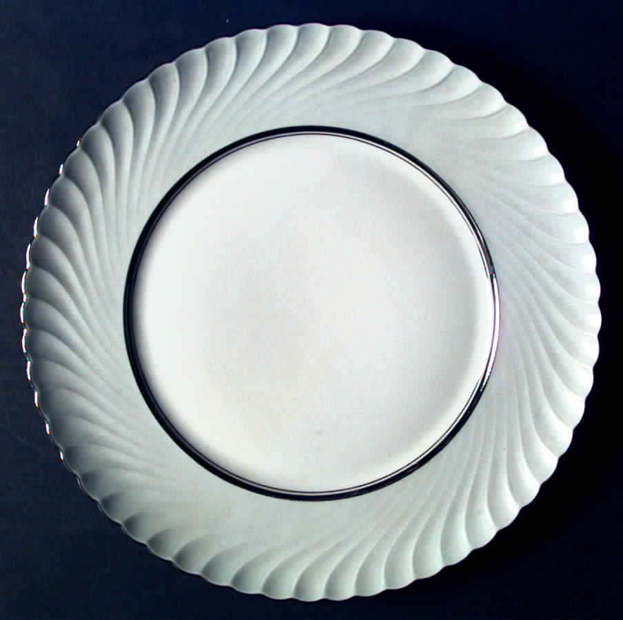South Wind Pearl Grey Dinner Plate by Royal Tettau-1