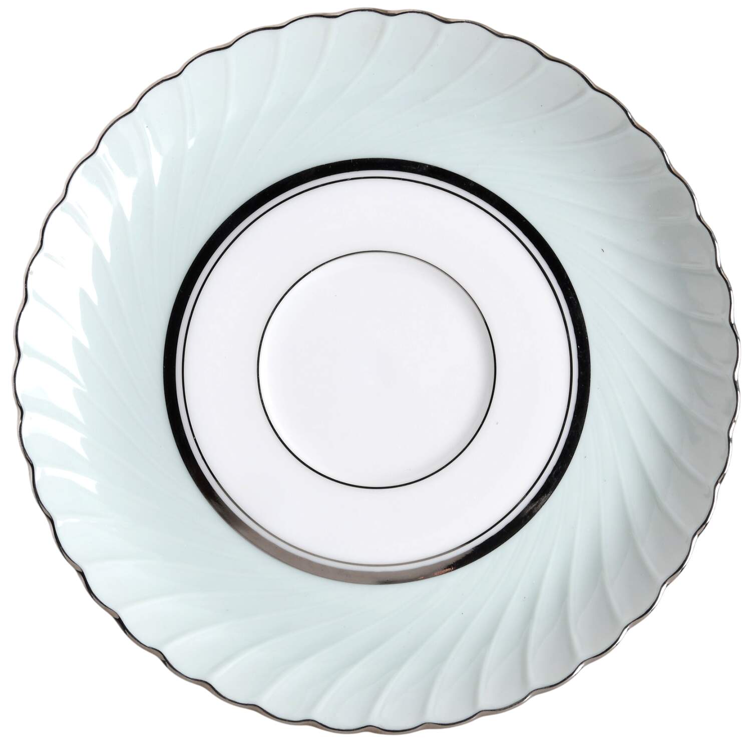 South Wind Grey Green Saucer for Footed Cup by Royal Tettau-1