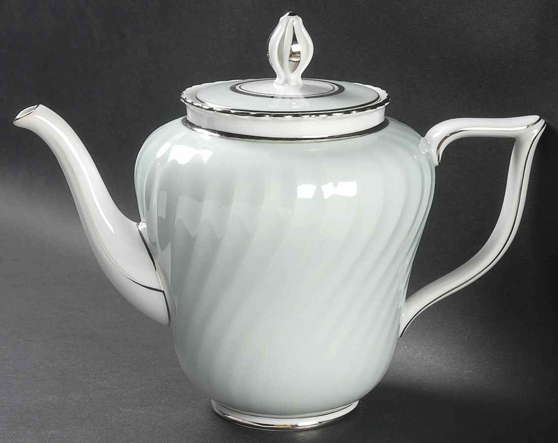 South Wind Grey Green Teapot & Lid by Royal Tettau-1