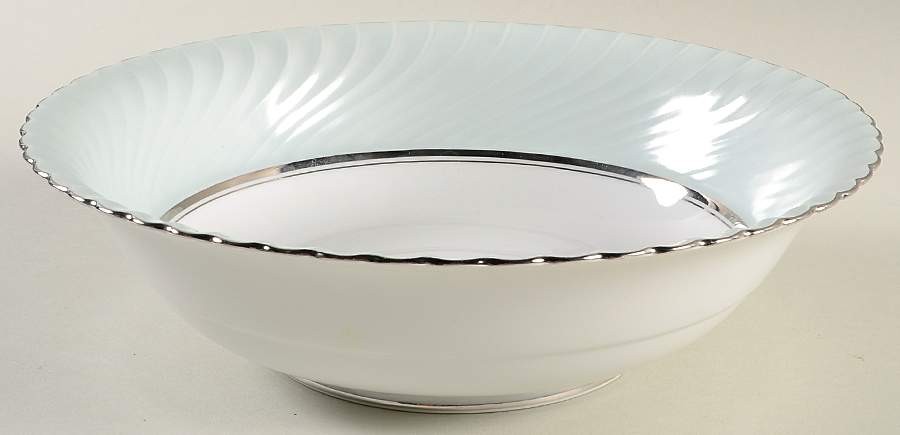 South Wind Grey Green 9" Round Vegetable Bowl by Royal Tettau-1