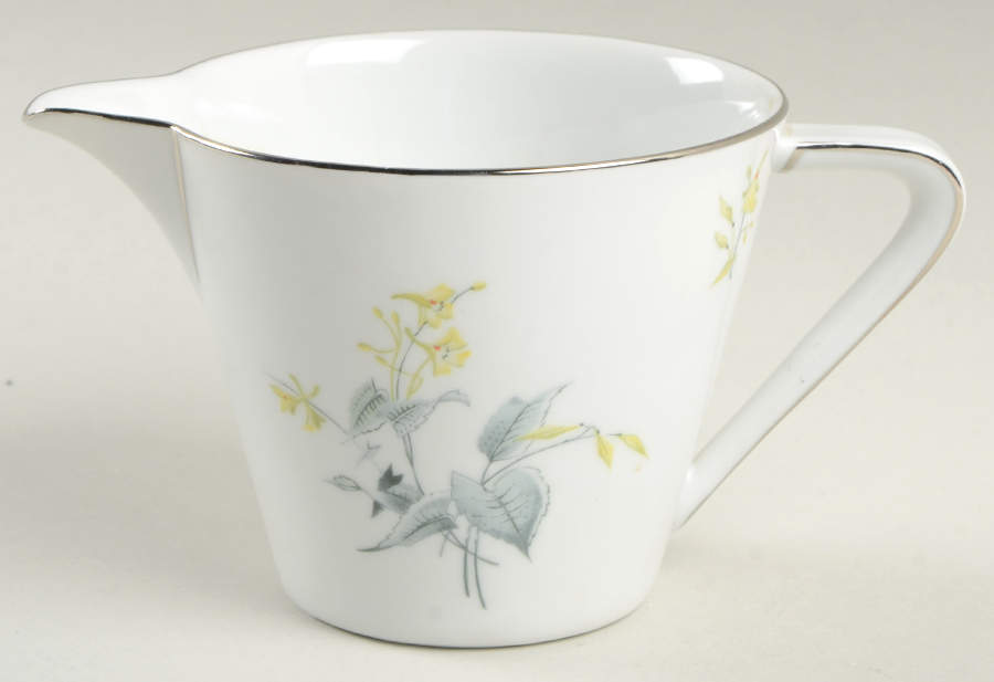 Spring Bouquet (Platinum) Creamer by Royal Tettau-1