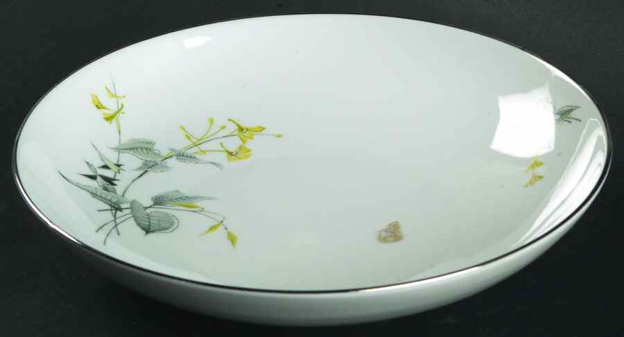 Spring Bouquet (Platinum) Coupe Soup Bowl by Royal Tettau-1