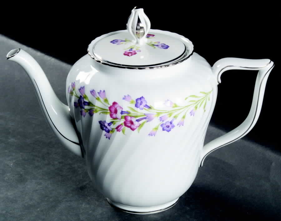 Spring Wreath Coffee Pot & Lid by Royal Tettau-1