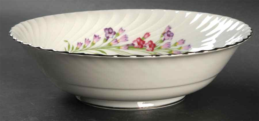 Spring Wreath 9" Round Vegetable Bowl by Royal Tettau-1
