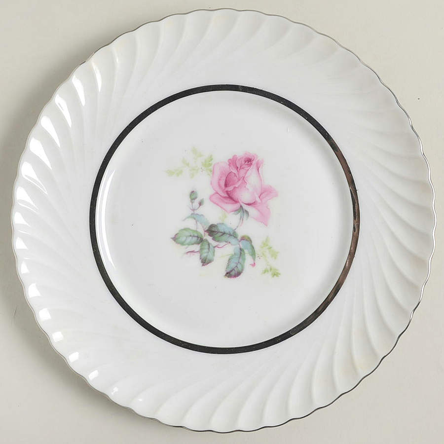 Sterling Rose Salad Plate by Royal Tettau-1