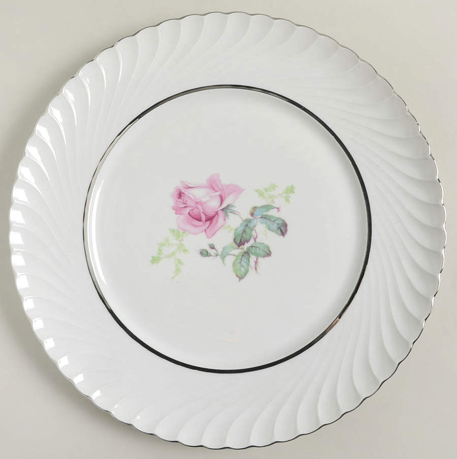 Sterling Rose Dinner Plate by Royal Tettau-1