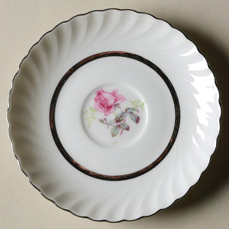 Sterling Rose Saucer for Demitasse Cup by Royal Tettau-1