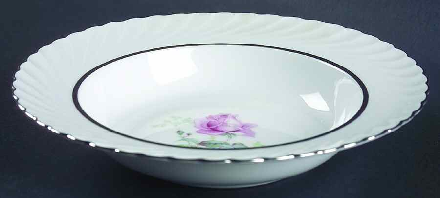Sterling Rose Rim Soup Bowl by Royal Tettau-1