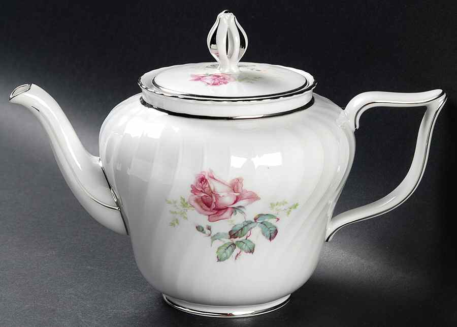 Sterling Rose Teapot & Lid by Royal Tettau-1