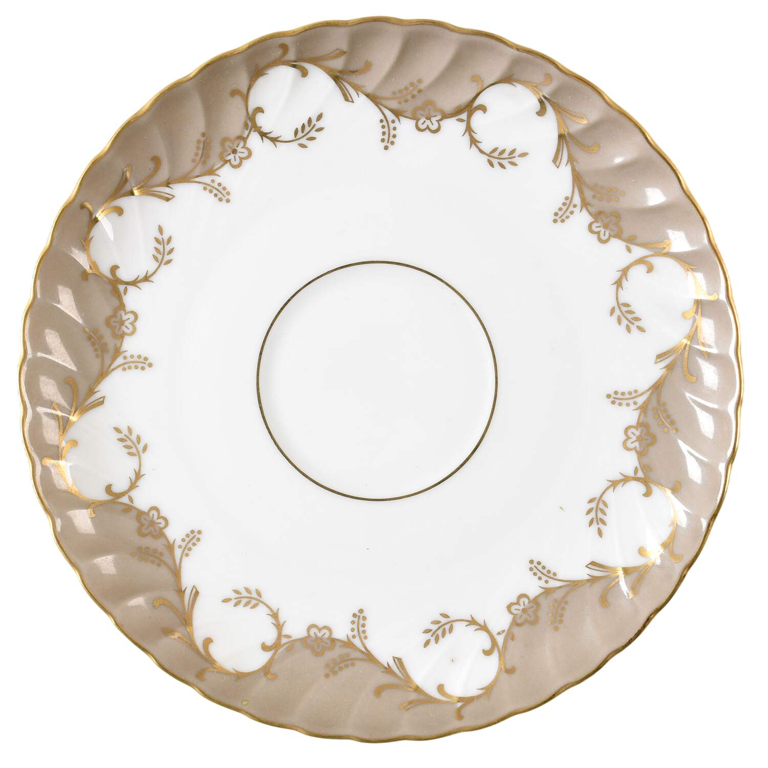 Sutherland Brown Saucer by Royal Tettau-1