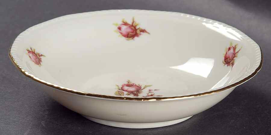 Trellis Rose Fruit/Dessert (Sauce) Bowl by Royal Tettau-1