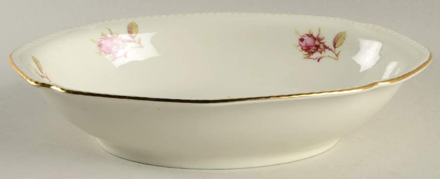Trellis Rose 9" Oval Vegetable Bowl by Royal Tettau-1