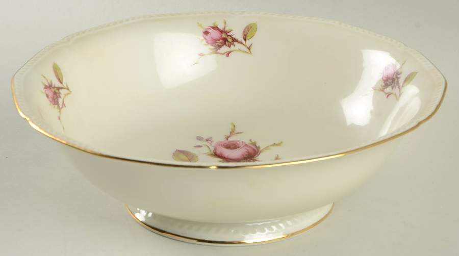 Trellis Rose 9" Round Vegetable Bowl by Royal Tettau-1