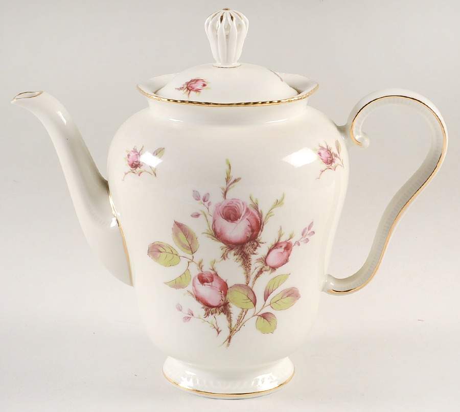 Trellis Rose Coffee Pot & Lid by Royal Tettau-1