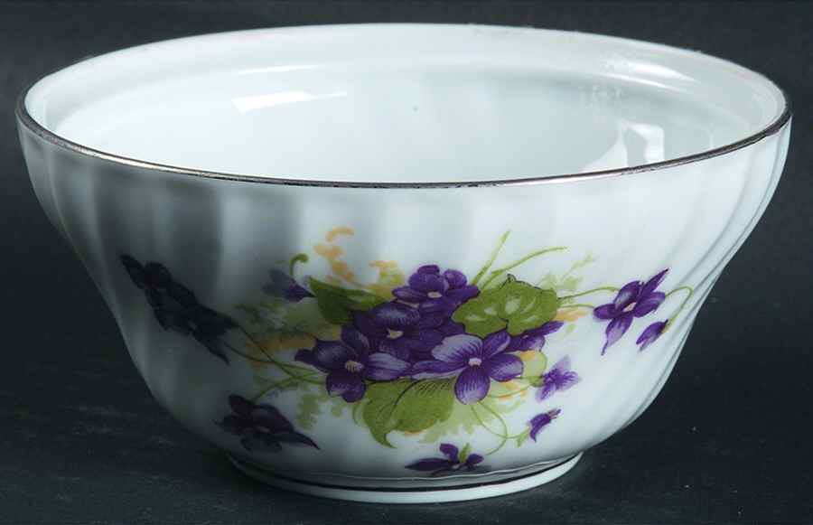 Viola (Platinum Trim) Sugar Bowl No Lid by Royal Tettau-1