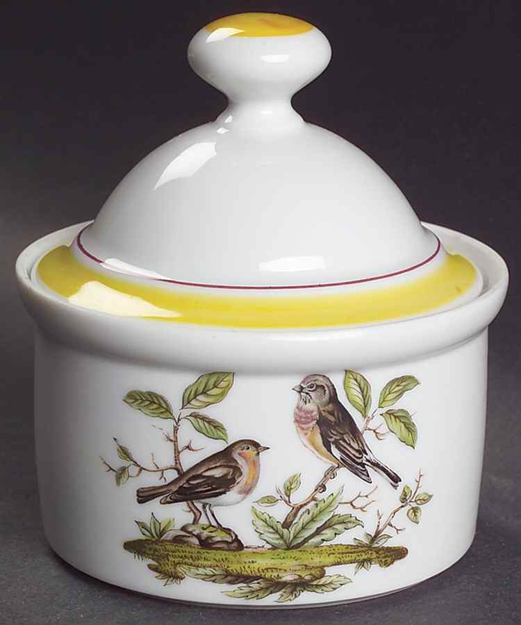 Woodsong Sugar Bowl & Lid by Royal Tettau-1