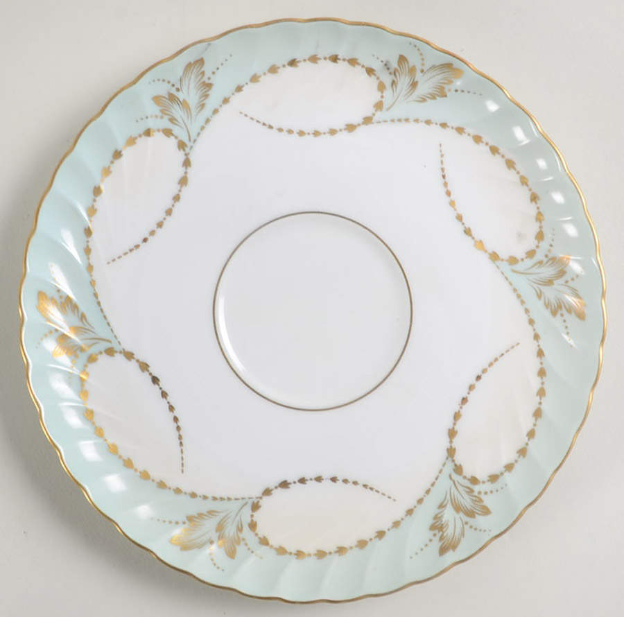 Yvonne Blue Green Saucer by Royal Tettau-1