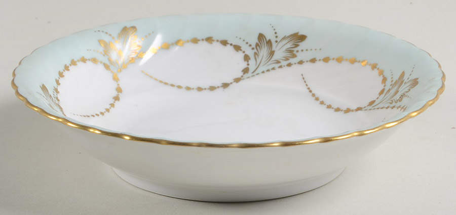 Yvonne Blue Green Fruit/Dessert (Sauce) Bowl by Royal Tettau-1