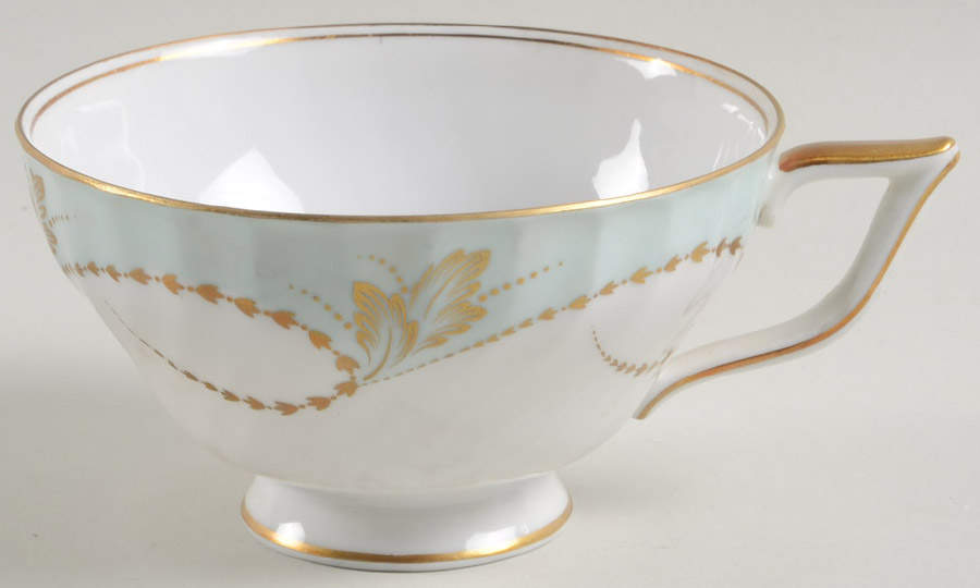 Yvonne Blue Green Footed Cup by Royal Tettau-1