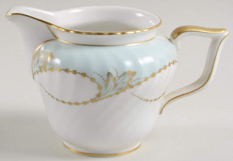 Yvonne Blue Green Creamer by Royal Tettau-1
