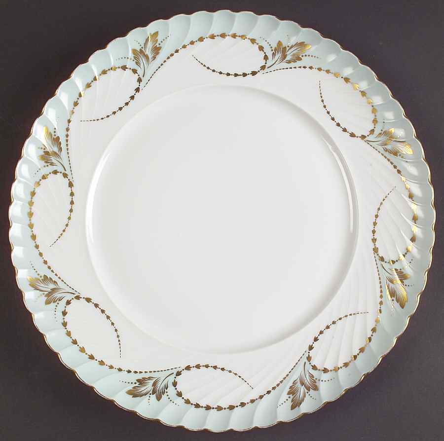 Yvonne Blue Green Dinner Plate by Royal Tettau-1