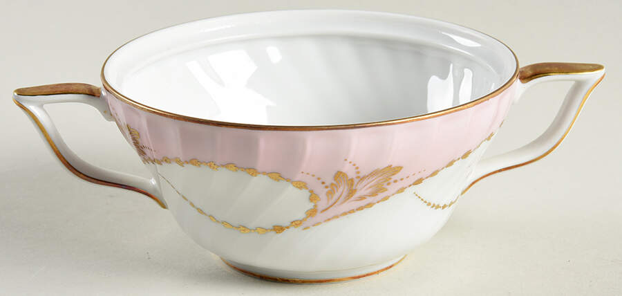 Yvonne Pink Sugar Bowl No Lid by Royal Tettau-1